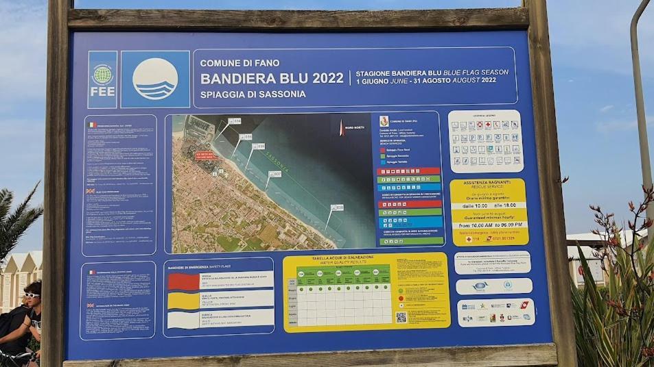Casa Vacanza Fronte Mare Fano Sassonia 2 Eksteriør bilde